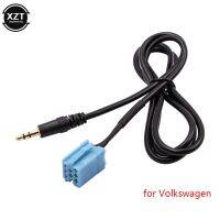 【hot】♤ﺴ  3.5mm Jack Car Radio AUX Audio Input Cable Passat Bora Polo player Iphone