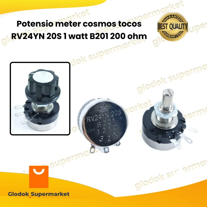 [COD] Potensio Meter Cosmos Tocos Rv24Yn 20S 1 Watt B201 200 Ohm ...