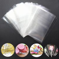 100 Pcs Kitchen Baking Bag Lollipop Transparent Plastic Bag Opp Flat Pocket Cookies Wedding Party Favor Packaging Gift Bags Food Storage