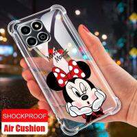 เคสซิลิโคนใสรูปมินนี่สำหรับ Honor X8a X7a ทนทานต่อการหล่นที่มุมอากาศ