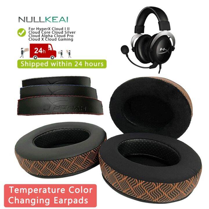 ♠ NULLKEAI Replacement Earpads Headband For HyperX Cloud I II Core