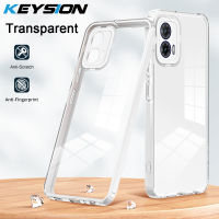 KEYSION เคสสำหรับโมโตโรล่าใสกันกระแทก MOTO E13 G73 G53ซิลิโคน TPU เนื้อนิ่มโปร่งใส4G + ฝาหลังโทรศัพท์พีซีสำหรับ MOTO G53