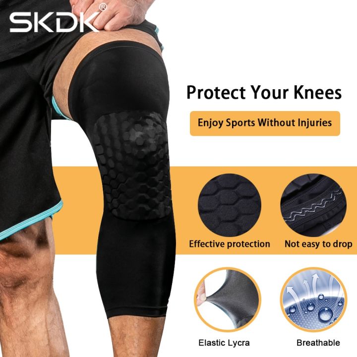 1pc-breathable-absorb-sweat-basketball-knee-pad-honeycomb-shockproof-long-leg-sleeves-knee-brace-football-sports-knee-guard