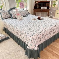 【Ready】? New -piece bed double-sed ilted ilted bed h lace bed bed -slip ul