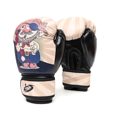Child 1 Pair Durable Boxing Gloves High Quality pirate Sparring Kick Fight Gloves Training Fists PU Leather Boxing Gloves 6oz