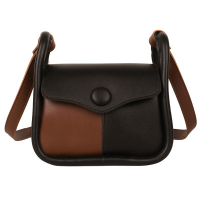Fashion Colorblock Saddle Bags for Women High Quality Shoulder Bag New Purses and Handbags Designer Messenger Bag Cute Satchel
