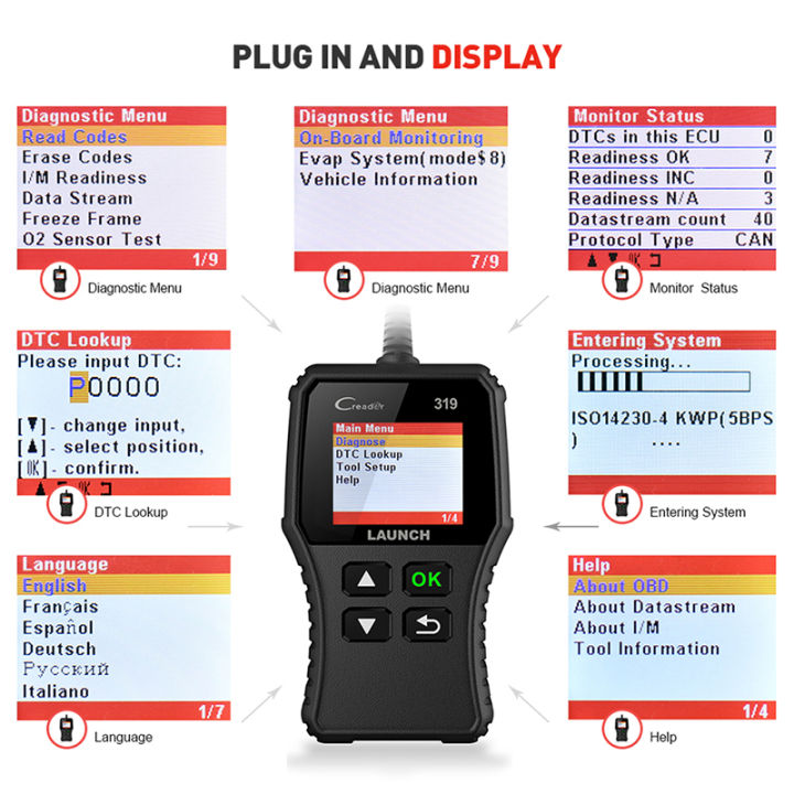 launch-creader-319-obd2-scanner-car-code-reader-obdii-obd-2-scan-tool-check-engine-fault-code-read-cr319