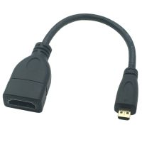 สาย Hdmi ขนาดเล็กเข้ากันได้กับ Hd อะแดปเตอร์ตัวเมีย Convertor Hdtv D 90องศาทำมุมด้านขวาขึ้น/ลงเพื่อสายต่อ Hdmi