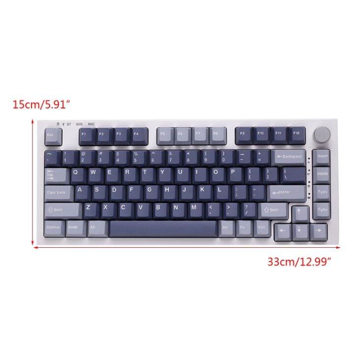 173คีย์-keycaps-pbt-double-shot-keycaps-gmk-ตกปลาสำหรับ-mx-switch-คีย์บอร์ด-cherry-profile-สำหรับ-key-caps