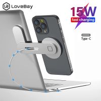 【Ready】 15W Sticker Magnetic Wireless Charger For iPhone 13 12 Pro Max Mini Fast Wireless Charging Laptop Phone Holder Monitor Bracket