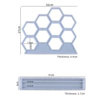 ตุ้มหูทรงหกเหลี่ยมกลวงแบบใหม่แม่พิมพ์ซิลิโคนจัดเก็บเครื่องประดับแม่พิมพ์เรซินอีพ็อกซี่สำหรับตกแต่งบ้านเครื่องประดับงานฝีมือ