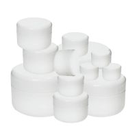 30pcs Empty Cosmetic Jar White Plastic Cosmetic Container Cream Jars Portable Travel Lotion Box 10g 20g 30g 50g 100g