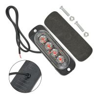 4Pcs LED Off-Road Car Trucks Safety Urgent Working Fog Red Light Lamp 12V 800LM 12W Headlamp Lighting &amp; Lamps Auto Parts