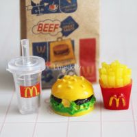 hot！【DT】♨✇卍  1/6 Miniature Dollhouse Hamburger Coke French Fries Fast Food for Blyth Pullip Accessories