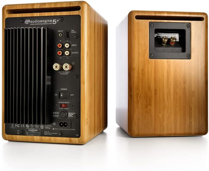 audioengine-a5-classic-natural-bamboo-ลำโพงขนาดบุ๊คเชลฟ์-คุณภาพเสียงระดับ-hi-end