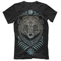 2023 NEWCreative Design Russian Spirit รัสเซีย Slavs Bear Runes พิมพ์เสื้อยืดเสื้อยืดคอกลมแขนสั้นผ้าฝ้ายฤดูร้อนสำหรับผู้ชาย New S-3XL