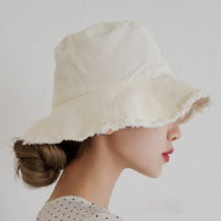 Summer Tassel Brim Bucket Hat Women Cotton Portable Foldable Beach Tourism Cap Ladies Outdoor Panama Caps Man Spring Sun Hats