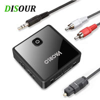 DISOUR Latency ต่ำ Multipoint Bluetooth 5.0เครื่องรับส่งสัญญาณเสียง SPDIF Optical 3.5มม. AUX RCA สเตอริโอไร้สายอะแดปเตอร์ทีวี PC