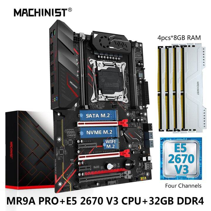 machinist-x99-motherboard-set-kit-xeon-e5-2670-v3-processor-lga-2011-3-cpu-32g-8g-4-ddr4-ecc-memory-sata-3-0-usb-mr9a-pro-max