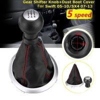 5-Speed Car Gear Shift Knob Cover Central Control Gear Head with Dust Cover for Swift 2005-2010 SX4 2007-2013