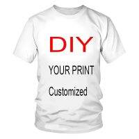 3d Printing T-shirt Private Custom Picture Free Design Short-sleeved Fabric Sports Breathable Light Mens Womens Children