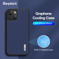 Ốp Điện Thoại Làm Mát Sanptoch Graphene, Cho iPhone 11 12 Pro Max Mini Chống Sốc Bìa Ốp Bảo Vệ Tản Nhiệt Cho iPhone X Xs Max XR thumbnail