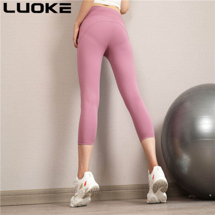 luokeใหญ่ขนาด100kgคร็อปแพนท์สุภาพสตรีกางเกงกีฬาขายาวleggingผู้หญิงขนาดพิเศษกีฬาชุดชั้นในผู้หญิง