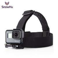 สายรัดศีรษะสายรัดยืดหยุ่นสโนว์โฮสำหรับ Gopro Hero 8 7 6 5 4 3สำหรับ Sjcam สำหรับ Sj4000สำหรับ Eken H9อุปกรณ์ติดกล้อง Gp23