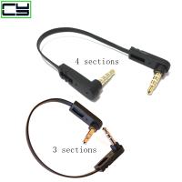 3.5mm 1 / 8  quot;Stecker trrs rechter audio aux auxiliary flat cable audio 90 degree angle 3 / 4 section optional