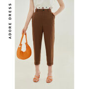Quần basic Adore gấu lơ vê màu cafe cháy 2QU2006 ADOREDRESS