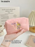 Small cosmetic bag female portable mini mouth red envelopes with lovely girl makeup bag South Korea star receive small package