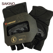 SAKINO New Dainese Motorcycle Half Finger Leather Short Glove Racing Hard