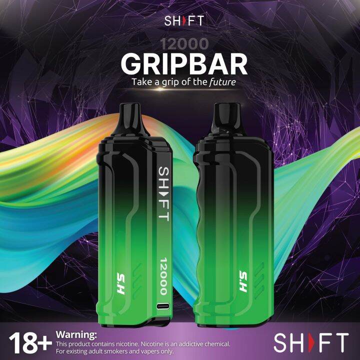 S.H - SHFT GRIPBAR 12000 PUFFS WITH FREE SHFT LANYARD INSIDE | Lazada PH