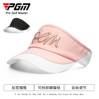 PGM New Golf Hat Women Summer Strap Bow Hat Sunscreen Cap Adjustable Topless Cap golf