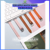 New BassPal Dây Đeo Bằng Da Mỏng 14Mm Cho Apple Watch Series 7 6 38Mm 40Mm thumbnail