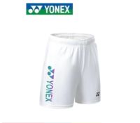 2023 Yonex กางเกงออกกำลังกายวิ่งกางเกงกีฬาขาสั้นแห้งเร็วระบายอากาศได้ดีสำหรับทั้งหญิงและชายกางเกงแบดมินตันใหม่ชุดกีฬาแบดมินตันสีดำล้วน