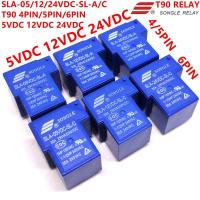 【☸2023 New☸】 sunzhez รีเลย์เพลง T90 Sla-24vdc-sl-c Sla-12vdc-sl-c 5V 12V 24V T90รีเลย์1co และ