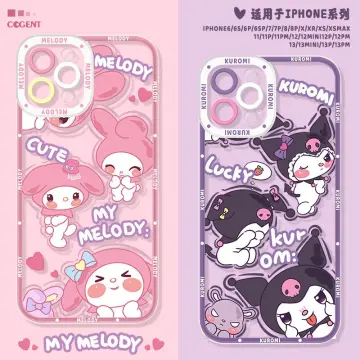 For iphone 6 6s Plus Case Kuromi Melody Phone Cover Anime Sanrio