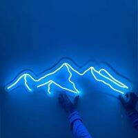 Led Neon Light Mountain Neon Sunrise Sunset Sign For Home Aesthetic Decoration Night Lamp Wall Art Room Bar Party Decor