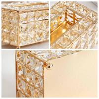 Crystal Facial Tissue Box Holder Crystal Cube Napkin Dispenser Bedroom Office House Coffee Hotel Diamond Boxes Cafe Bar Sparkle J5M5