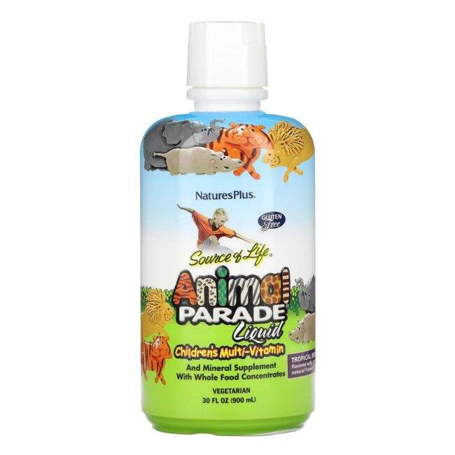 NaturesPlus, Source of Life, Animal Parade Liquid, Children's Multi ...