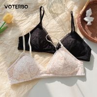 【jw】❅✑♈  Bralette Woman Soft French Deep V Small Chest Bralet Intimates