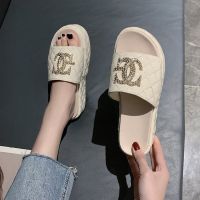 COD สินค้าแฟชั่นReady Stock Korean Fashion Thick bottom White Casual Sandals Womens Summer Home Bath Slippers 0EA5