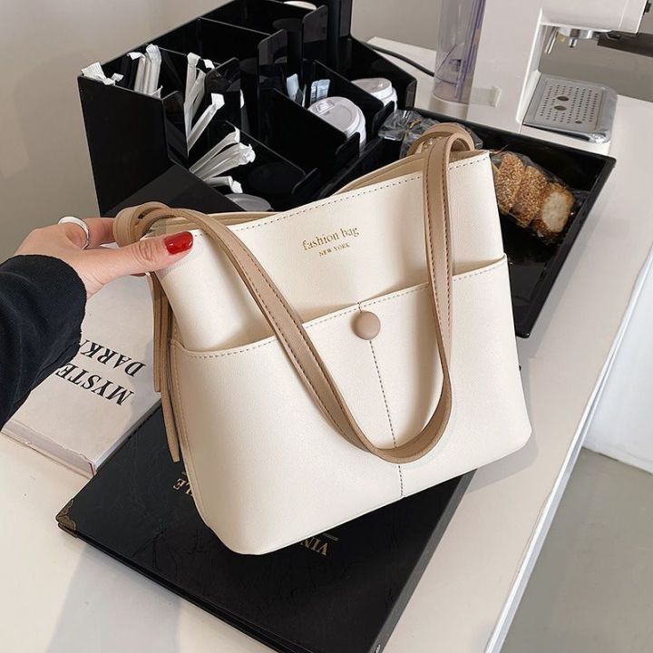 mlb-official-ny-this-years-popular-bag-womens-new-fashion-explosion-style-high-end-foreign-style-bucket-bag-all-match-single-shoulder-messenger-bag