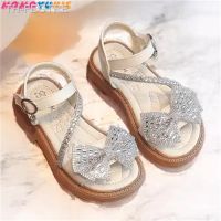 【hot】❀✣❦  Children Flat Shoes for Breathable Sandals 2023 New Kids Fashion Rhinestone Bow