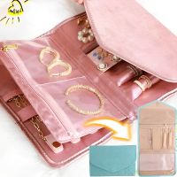 【hot】✤♨✎  Jewelry Organizer Roll for Necklaces Earring Storage