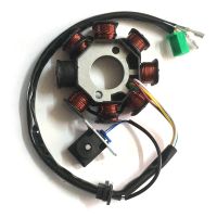 [HOT ZHKKZZLWWG 510] รถจักรยานยนต์6เสา5สาย Half Wave Ignition Magneto Stator สำหรับ GY6 125cc 150cc ATV Moped Go Kart Scooter Motor Part