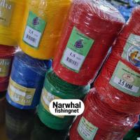 Narwhal fishingnet เชือกไนล่อน เกรด A ขนาด 1.5มิล-3.5มิล (คละสี)