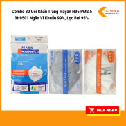 Combo 30 gói Khẩu trang N95 Mayan PM 2.5 BH 9501 tổng 60 cái