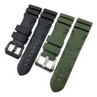 ▶★◀ Suitable for summer waterproof silicone rubber watch strap suitable for Panerai panerai fat sea folding buckle 22 24 26mm